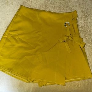 Shein mustard yellow skort